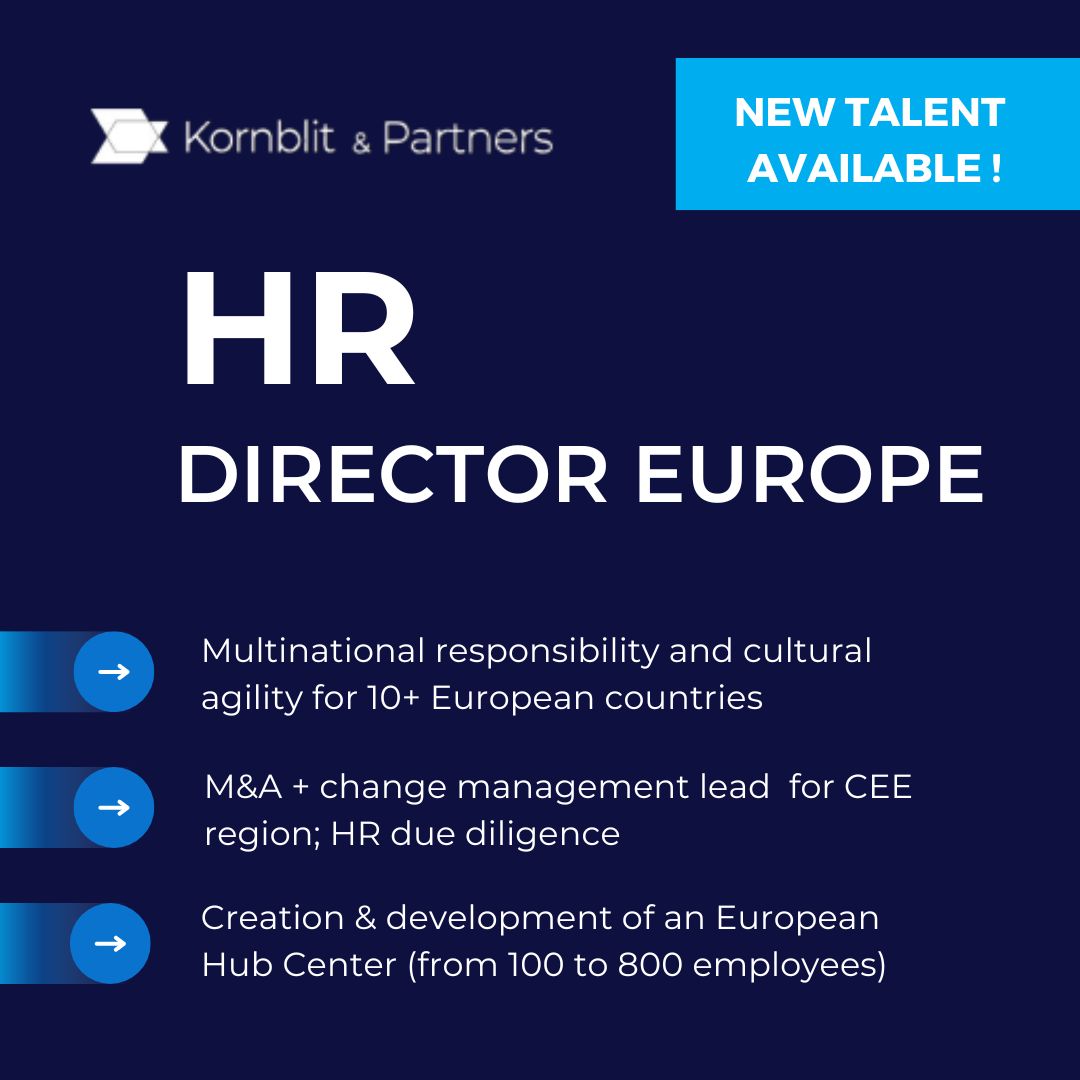 top talent hub kornblit and partners HR director Europe