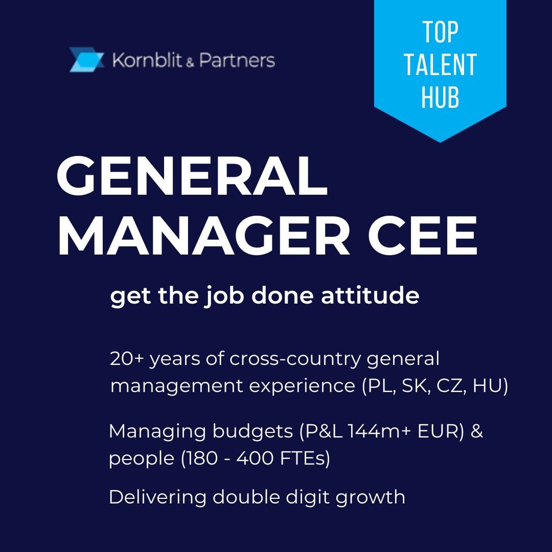 Top Talent Hub General Manager CEE