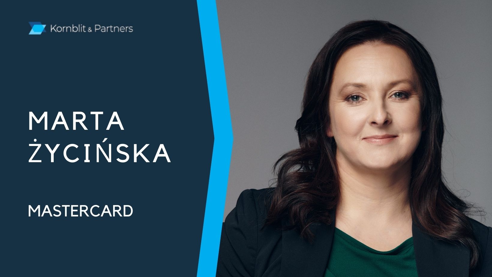 Marta Życińska, Dyrektorka Generalna Mastercard Polska w wywiadzie dla Kornblit & Partners