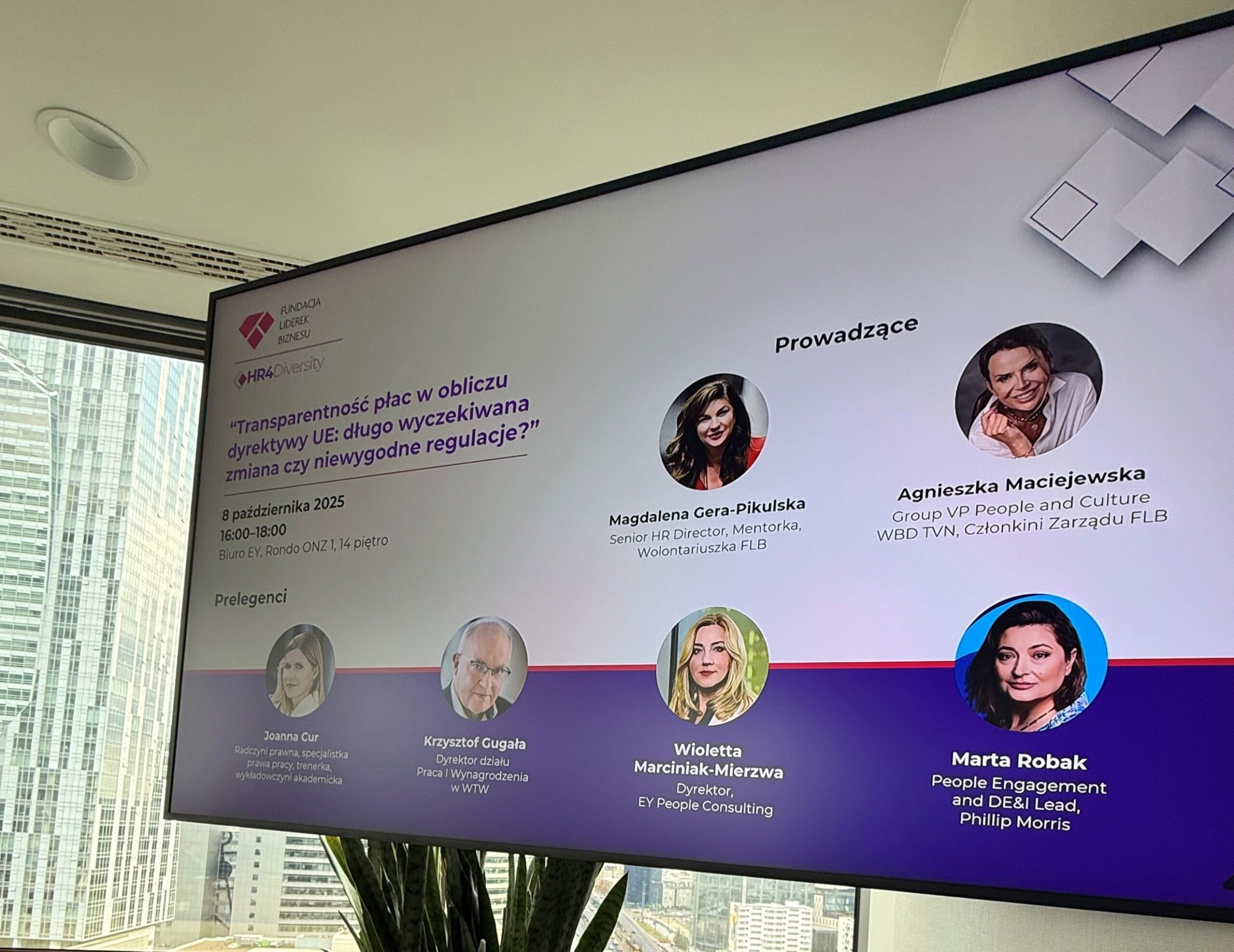 Jawność wynagrodzeń i luka płacowa - dyskusja ekspercka Fundacja Liderek Biznesu